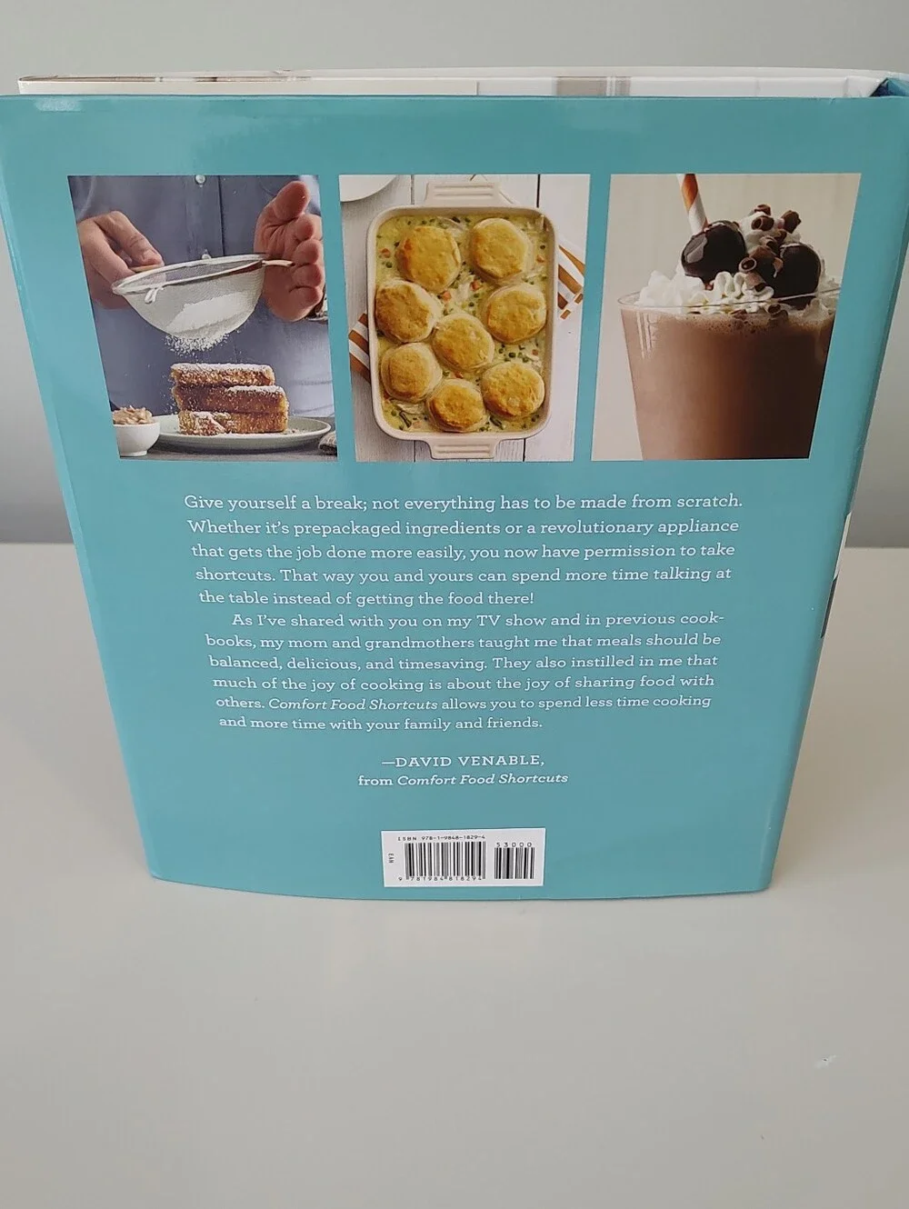 In the Kitchen with David Comfort Food Shortcuts Hardcover Cookbook